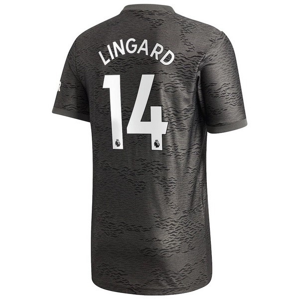 Camiseta Manchester United NO.14 Lingard Replica Segunda Ropa 2020/21 Negro